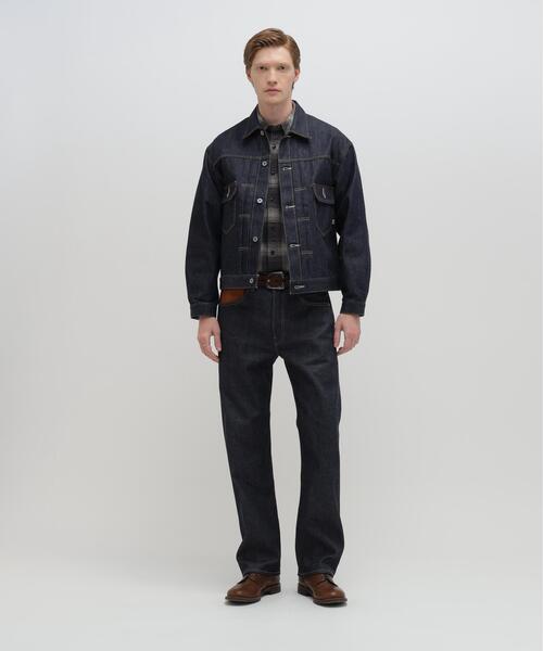 AVIREX(アヴィレックス)の「AVIREX HERITAGE DENIM Type-2 JACKET "LEATHER" / アヴィレックス ヘリテージデニム タイプツージャケット レザー(デニムジャケット・メンズ・ブラウン・36/38/40/42/44)」の4枚目の写真