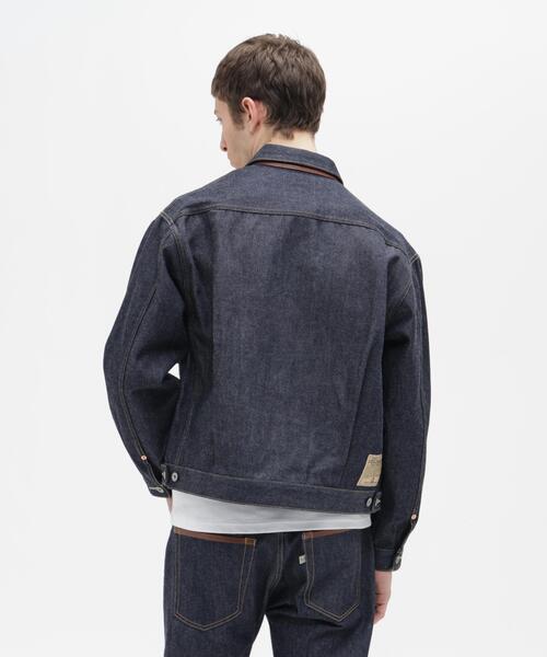 AVIREX(アヴィレックス)の「AVIREX HERITAGE DENIM Type-2 JACKET "LEATHER" / アヴィレックス ヘリテージデニム タイプツージャケット レザー(デニムジャケット・メンズ・ブラウン・36/38/40/42/44)」の6枚目の写真