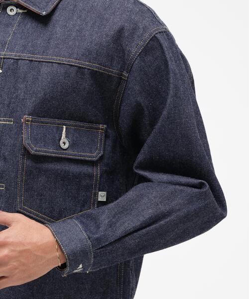 AVIREX(アヴィレックス)の「AVIREX HERITAGE DENIM Type-2 JACKET "LEATHER" / アヴィレックス ヘリテージデニム タイプツージャケット レザー(デニムジャケット・メンズ・ブラウン・36/38/40/42/44)」の9枚目の写真