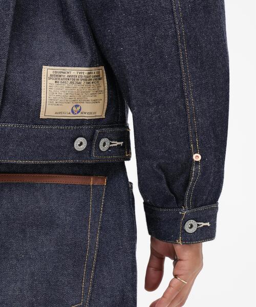 AVIREX(アヴィレックス)の「AVIREX HERITAGE DENIM Type-2 JACKET "LEATHER" / アヴィレックス ヘリテージデニム タイプツージャケット レザー(デニムジャケット・メンズ・ブラウン・36/38/40/42/44)」の11枚目の写真