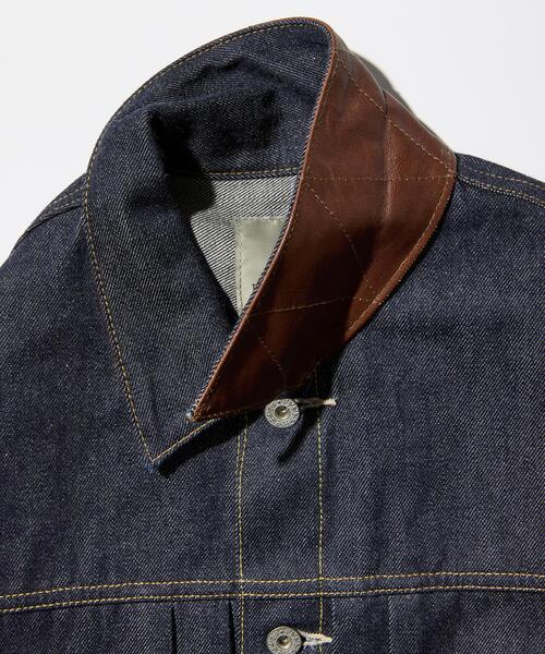 AVIREX(アヴィレックス)の「AVIREX HERITAGE DENIM Type-2 JACKET "LEATHER" / アヴィレックス ヘリテージデニム タイプツージャケット レザー(デニムジャケット・メンズ・ブラウン・36/38/40/42/44)」の17枚目の写真