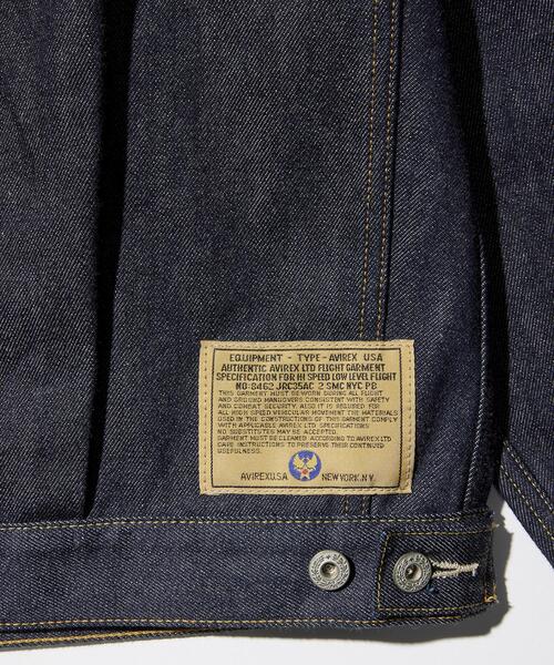AVIREX(アヴィレックス)の「AVIREX HERITAGE DENIM Type-2 JACKET "LEATHER" / アヴィレックス ヘリテージデニム タイプツージャケット レザー(デニムジャケット・メンズ・ブラウン・36/38/40/42/44)」の22枚目の写真