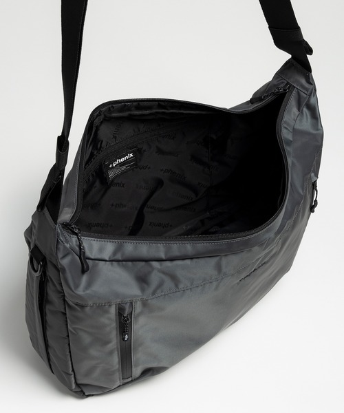 +phenix(プラスフェニックス)の「+phenix(プラスフェニックス)EXPAND SHOULDER BAG 20+ / エクスパンド ショルダーバッグ(ショルダーバッグ・メンズ・グレー/ブラック・ONE SIZE)」の15枚目の写真