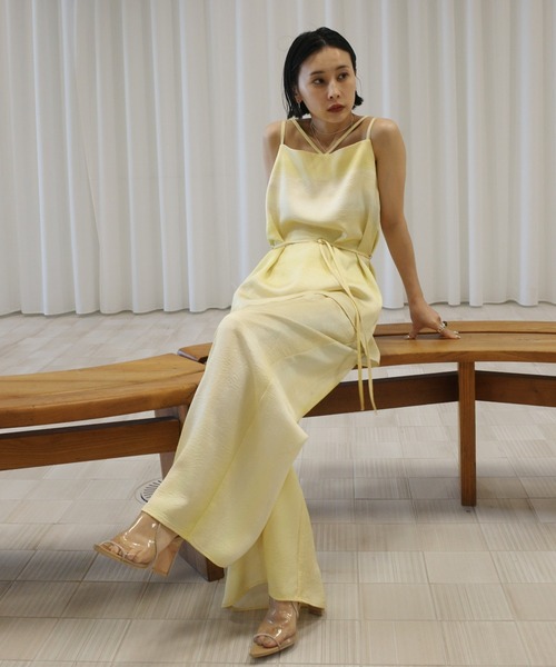 Ameri（アメリ）の「MEDI SPLIT TONE GRADATION SET UP（セットアップ・レディース・ブルー/ライム/ベージュ・SMALL/MEDIUM）」の8枚目の写真