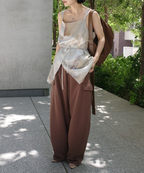 Ameri（アメリ）の「MEDI SPLIT TONE GRADATION SET UP（セットアップ・レディース・ブルー/ライム/ベージュ・SMALL/MEDIUM）」の16枚目の写真