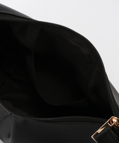 B.C STOCK（ベーセーストック）の「ギャザーデザインバッグ（ショルダーバッグ・レディース・ブラック/イエロー/ブラウン・FREE）」の11枚目の写真