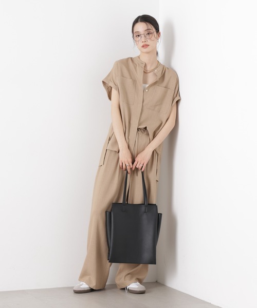 NANO universe（ナノユニバース）の「縦長トートバッグ（トートバッグ・レディース・ブラック/グレー/ベージュ・F）」の11枚目の写真