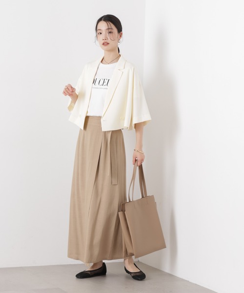 NANO universe（ナノユニバース）の「縦長トートバッグ（トートバッグ・レディース・ブラック/グレー/ベージュ・F）」の8枚目の写真