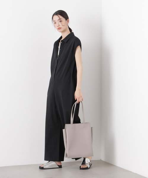 NANO universe（ナノユニバース）の「縦長トートバッグ（トートバッグ・レディース・ブラック/グレー/ベージュ・F）」の5枚目の写真