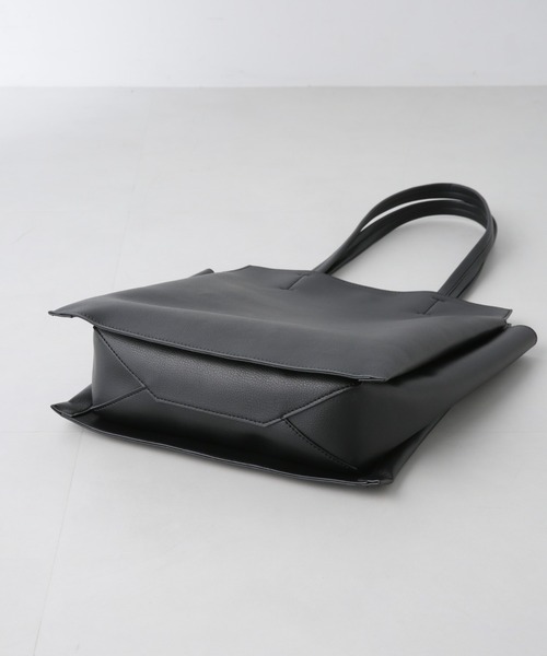 NANO universe（ナノユニバース）の「縦長トートバッグ（トートバッグ・レディース・ブラック/グレー/ベージュ・F）」の16枚目の写真