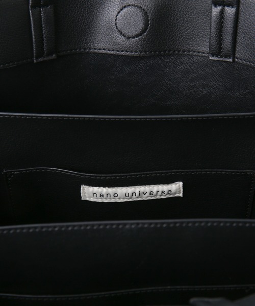 NANO universe（ナノユニバース）の「縦長トートバッグ（トートバッグ・レディース・ブラック/グレー/ベージュ・F）」の18枚目の写真