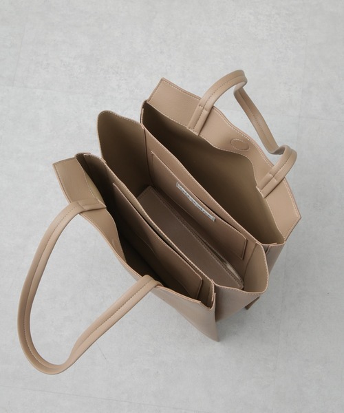 NANO universe（ナノユニバース）の「縦長トートバッグ（トートバッグ・レディース・ブラック/グレー/ベージュ・F）」の20枚目の写真