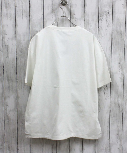 ZI-ON(ジーオン)の「マルチファンクション 無地 オーバーサイズ Tシャツ(Tシャツ/カットソー・メンズ・カーキ/ブラック/オフホワイト/チャコール/ベージュ・M/L/XL)」の8枚目の写真