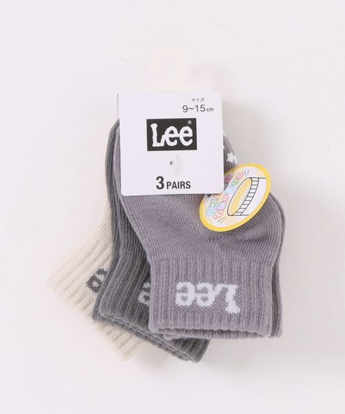 Lee(リー)の「Lee リー ベビーソックスセット(9-15cm) 1872(ソックス/靴下・キッズ・ホワイト・F)」の2枚目の写真
