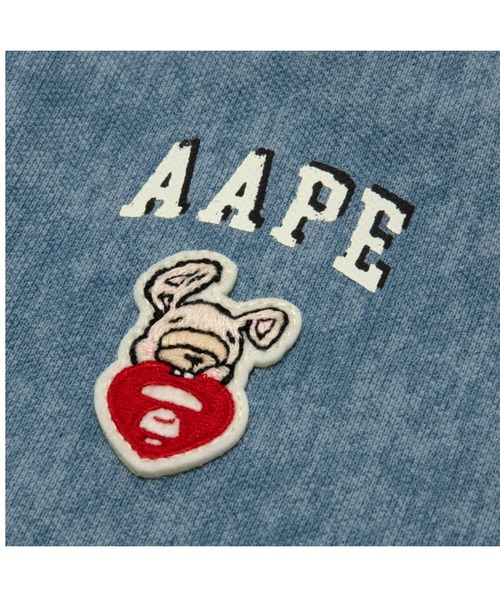 AAPE BY A BATHING APE(エーエイプバイアベイシングエイプ)の「AAPE MAIN POLO(ポロシャツ・レディース・ブルー・X-SMALL/XX-SMALL)」の3枚目の写真