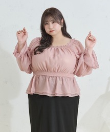 【Louiosy】アソートシフォンシャーリングブラウス