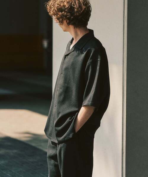 417 EDIFICE(フォーワンセブンエディフィス)の「【EVALET / エバレット】オープンカラーシャツ "セットアップ着用可能"(シャツ/ブラウス・メンズ・アイボリー/ブラック/ダークブルー/ベージュ/ベージュ系その他・LARGE/MEDIUM/SMALL)」の9枚目の写真