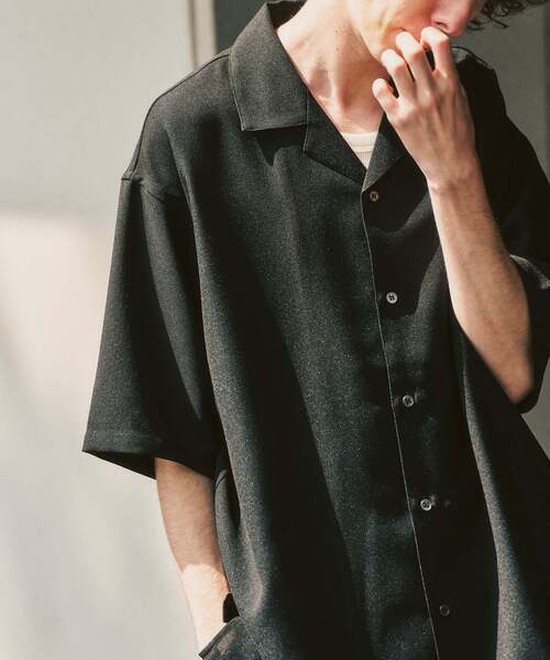 417 EDIFICE(フォーワンセブンエディフィス)の「【EVALET / エバレット】オープンカラーシャツ "セットアップ着用可能"(シャツ/ブラウス・メンズ・アイボリー/ブラック/ダークブルー/ベージュ/ベージュ系その他・LARGE/MEDIUM/SMALL)」の11枚目の写真