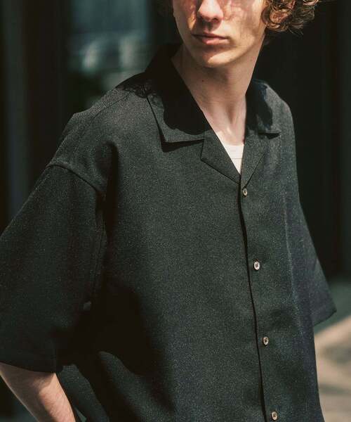 417 EDIFICE(フォーワンセブンエディフィス)の「【EVALET / エバレット】オープンカラーシャツ "セットアップ着用可能"(シャツ/ブラウス・メンズ・アイボリー/ブラック/ダークブルー/ベージュ/ベージュ系その他・LARGE/MEDIUM/SMALL)」の12枚目の写真