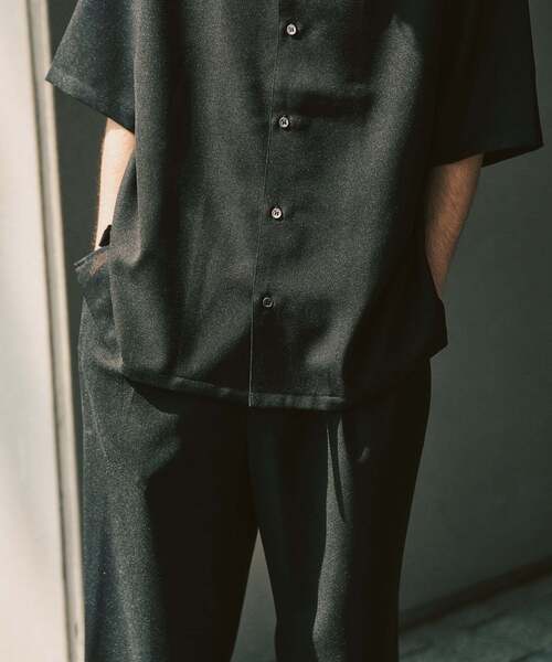 417 EDIFICE(フォーワンセブンエディフィス)の「【EVALET / エバレット】オープンカラーシャツ "セットアップ着用可能"(シャツ/ブラウス・メンズ・アイボリー/ブラック/ダークブルー/ベージュ/ベージュ系その他・LARGE/MEDIUM/SMALL)」の13枚目の写真