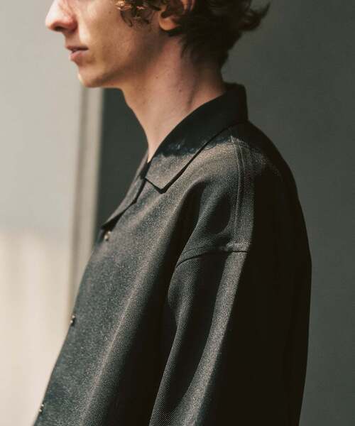 417 EDIFICE(フォーワンセブンエディフィス)の「【EVALET / エバレット】オープンカラーシャツ "セットアップ着用可能"(シャツ/ブラウス・メンズ・アイボリー/ブラック/ダークブルー/ベージュ/ベージュ系その他・LARGE/MEDIUM/SMALL)」の14枚目の写真