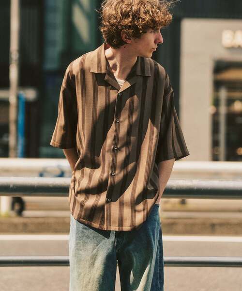 417 EDIFICE(フォーワンセブンエディフィス)の「【EVALET / エバレット】オープンカラーシャツ "セットアップ着用可能"(シャツ/ブラウス・メンズ・アイボリー/ブラック/ダークブルー/ベージュ/ベージュ系その他・LARGE/MEDIUM/SMALL)」の15枚目の写真