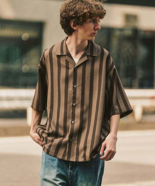 417 EDIFICE(フォーワンセブンエディフィス)の「【EVALET / エバレット】オープンカラーシャツ "セットアップ着用可能"(シャツ/ブラウス・メンズ・アイボリー/ブラック/ダークブルー/ベージュ/ベージュ系その他・LARGE/MEDIUM/SMALL)」の16枚目の写真