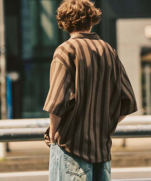 417 EDIFICE(フォーワンセブンエディフィス)の「【EVALET / エバレット】オープンカラーシャツ "セットアップ着用可能"(シャツ/ブラウス・メンズ・アイボリー/ブラック/ダークブルー/ベージュ/ベージュ系その他・LARGE/MEDIUM/SMALL)」の17枚目の写真