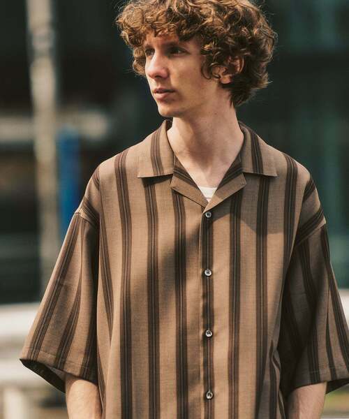 417 EDIFICE(フォーワンセブンエディフィス)の「【EVALET / エバレット】オープンカラーシャツ "セットアップ着用可能"(シャツ/ブラウス・メンズ・アイボリー/ブラック/ダークブルー/ベージュ/ベージュ系その他・LARGE/MEDIUM/SMALL)」の20枚目の写真