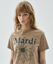 SLIM TSHIRT FLOWERMARDI CRACKED DESTROYED / スリム Tシャツ フラワーマルディ クラック デストロイド