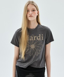 SLIM TSHIRT FLOWERMARDI CRACKED DESTROYED / スリム Tシャツ フラワーマルディ クラック デストロイド