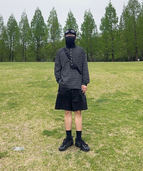 CORNERBLESS（コーナーブレス）の「WASHED STRIPE BLACK HENLEY NECK LONG SLEEVE（Tシャツ/カットソー・レディース・その他・MEDIUM/LARGE/X-LARGE）」の11枚目の写真