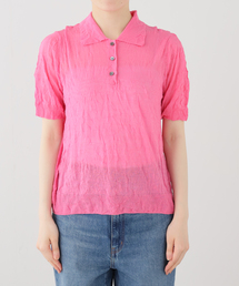 journal standard L'essage | RECTO/レクト CREASE ポロ襟 ニット (PINK) RW26SKTP003PK(ニット/セーター)