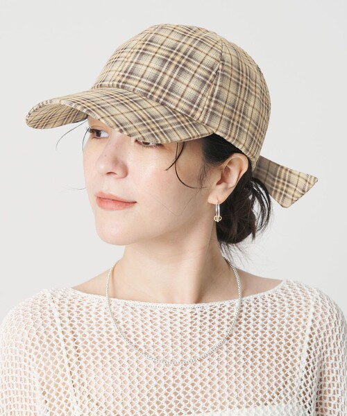 BEAUTY&YOUTH UNITED ARROWS(ビューティーアンドユースユナイテッドアローズ)の「バックリボン キャップ(キャップ・レディース・ケリーグリーン/ナチュラル・FREE)」の5枚目の写真