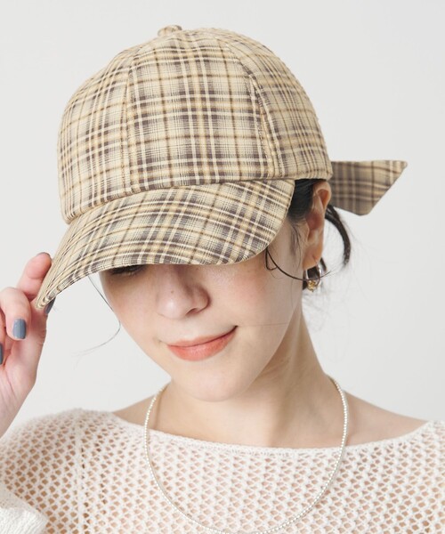 BEAUTY&YOUTH UNITED ARROWS(ビューティーアンドユースユナイテッドアローズ)の「バックリボン キャップ(キャップ・レディース・ケリーグリーン/ナチュラル・FREE)」の6枚目の写真