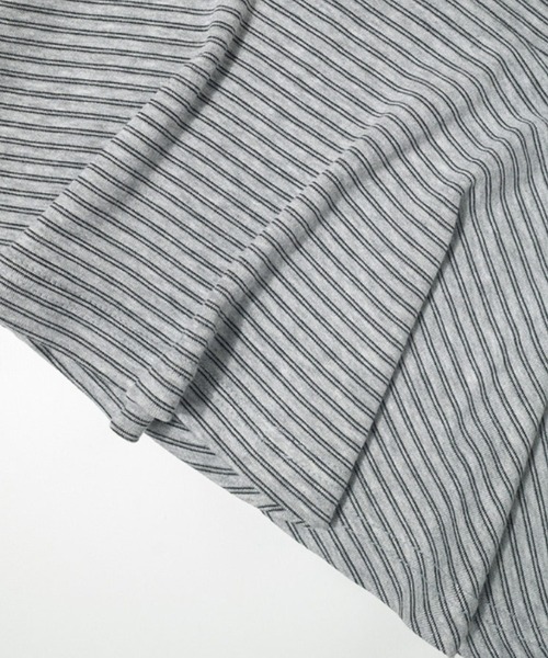 FANCY CLUB(ファンシークラブ)の「A'GEM/9 × .kom 『FANCY CLUB/ファンシークラブ』STRIPE HOOD FLARE TOP/ボーダーフードフレア半袖トップス(Tシャツ/カットソー・レディース・グレー/ブラック・FREE)」の21枚目の写真