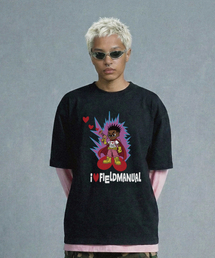 FIELDMANUAL（フィールドマニュアル）の「ハートキッドTシャツブラック（Tシャツ/カットソー）」
