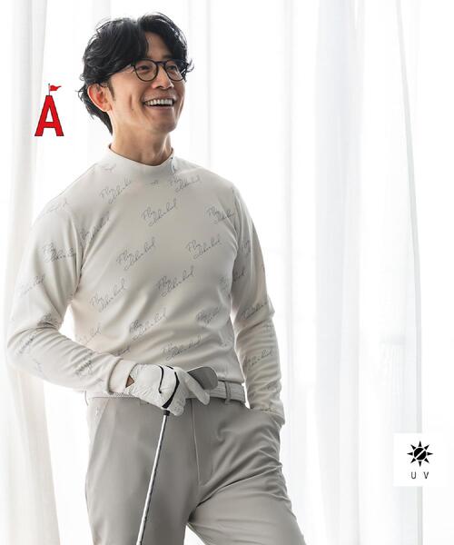 ADABAT STREAM(アダバットストリーム)の「【UVカット】櫻井貴史コラボモックネックT(Tシャツ/カットソー・メンズ・ホワイト系1/ブラック系・52/46/48)」の2枚目の写真