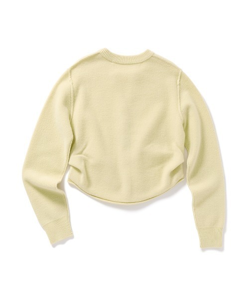 PERVERZE（パーバーズ）の「Side-Tuck Knit Cardigan（Tシャツ/カットソー・レディース・ブラック×グレー/クリーム/グレー・FREE）」の6枚目の写真