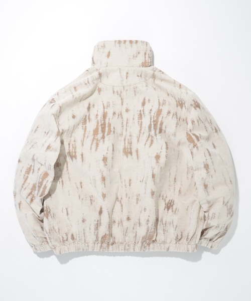 SUPERTHANKS(スーパーサンクス)の「ダメージジャガード スタンドカラー ジップブルゾンDamage jacquard stand-collar zip blouson(ブルゾン・メンズ・アイボリー・L/M/S)」の9枚目の写真