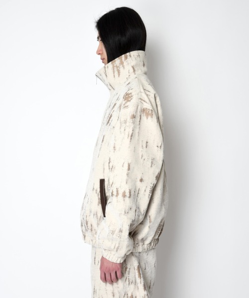 SUPERTHANKS(スーパーサンクス)の「ダメージジャガード スタンドカラー ジップブルゾンDamage jacquard stand-collar zip blouson(ブルゾン・メンズ・アイボリー・L/M/S)」の16枚目の写真