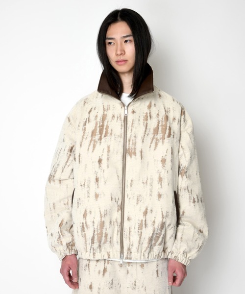 SUPERTHANKS(スーパーサンクス)の「ダメージジャガード スタンドカラー ジップブルゾンDamage jacquard stand-collar zip blouson(ブルゾン・メンズ・アイボリー・L/M/S)」の19枚目の写真