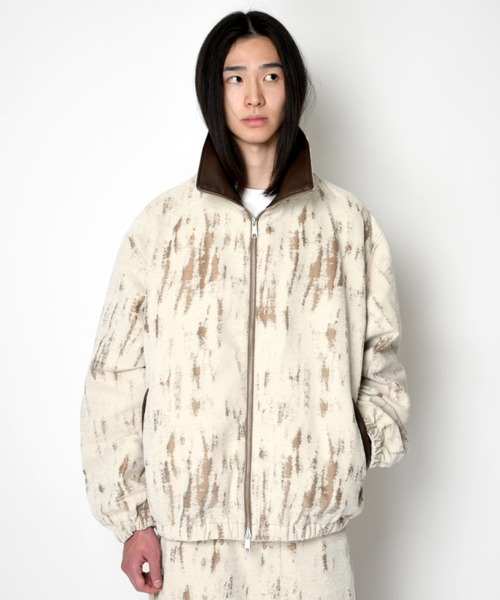 SUPERTHANKS(スーパーサンクス)の「ダメージジャガード スタンドカラー ジップブルゾンDamage jacquard stand-collar zip blouson(ブルゾン・メンズ・アイボリー・L/M/S)」の20枚目の写真