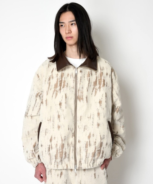 SUPERTHANKS(スーパーサンクス)の「ダメージジャガード スタンドカラー ジップブルゾンDamage jacquard stand-collar zip blouson(ブルゾン・メンズ・アイボリー・L/M/S)」の22枚目の写真