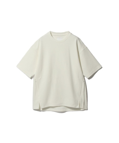 onegravity(ワングラビティ)の「onegravity / パイル サイドジップカットソー(Tシャツ/カットソー・メンズ・オフホワイト/ブラック・SMALL/MEDIUM/LARGE/X-LARGE)」の1枚目の写真