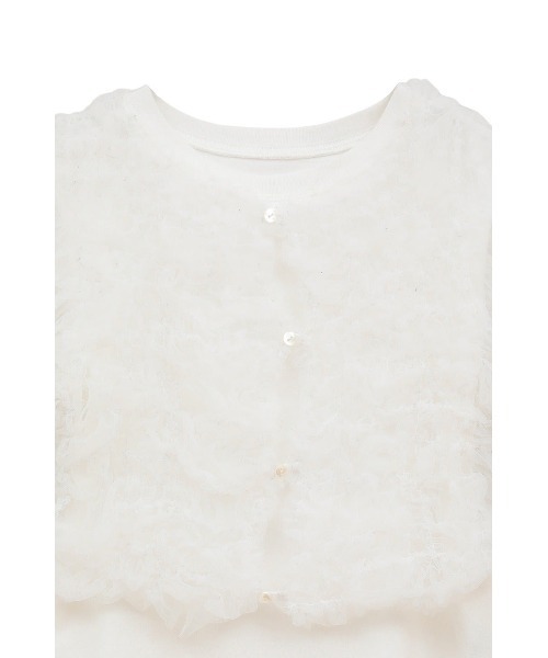 CLANE(クラネ)の「TULLE VEST LAYERED TOPS 10105-1173(Tシャツ/カットソー・メンズ・ブラック/ホワイト/ブルー・1/2)」の12枚目の写真