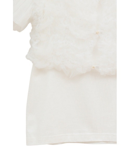 CLANE(クラネ)の「TULLE VEST LAYERED TOPS 10105-1173(Tシャツ/カットソー・メンズ・ブラック/ホワイト/ブルー・1/2)」の14枚目の写真