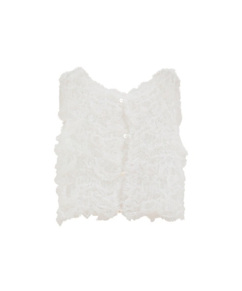 CLANE(クラネ)の「TULLE VEST LAYERED TOPS 10105-1173(Tシャツ/カットソー・メンズ・ブラック/ホワイト/ブルー・1/2)」の18枚目の写真
