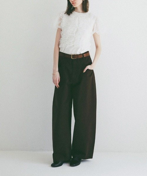 CLANE(クラネ)の「TULLE VEST LAYERED TOPS 10105-1173(Tシャツ/カットソー・メンズ・ブラック/ホワイト/ブルー・1/2)」の8枚目の写真