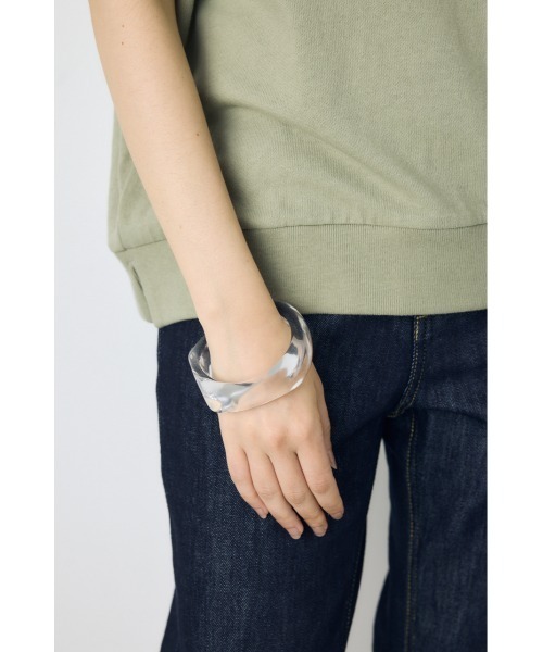 AZUL by moussy(アズールバイマウジー)の「クリアバングル(ブレスレット・レディース・クリア/ブラウン・FREE)」の9枚目の写真